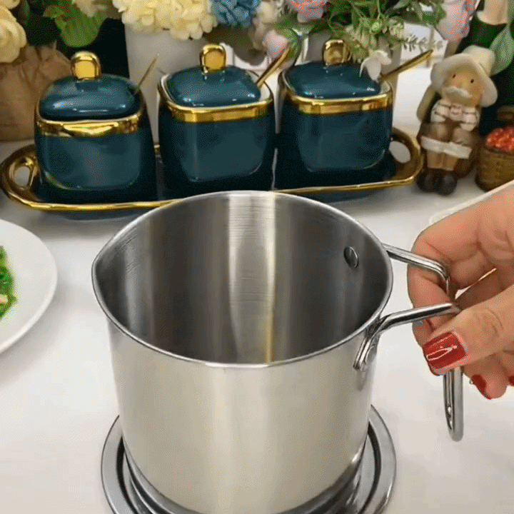 Stainless Steel Oil Filter with storage – Food-Grade Quality