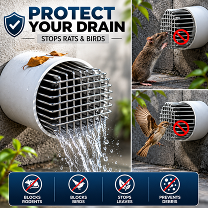 4-Inch Pipe Anti-Rat Drain Cover Mesh (Pack of 1)