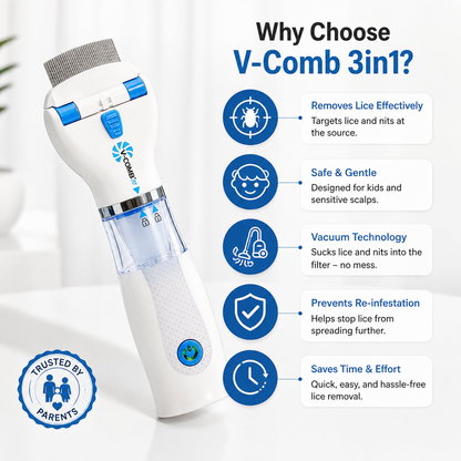 Electric Chemical-Free Head Lice Removal Comb