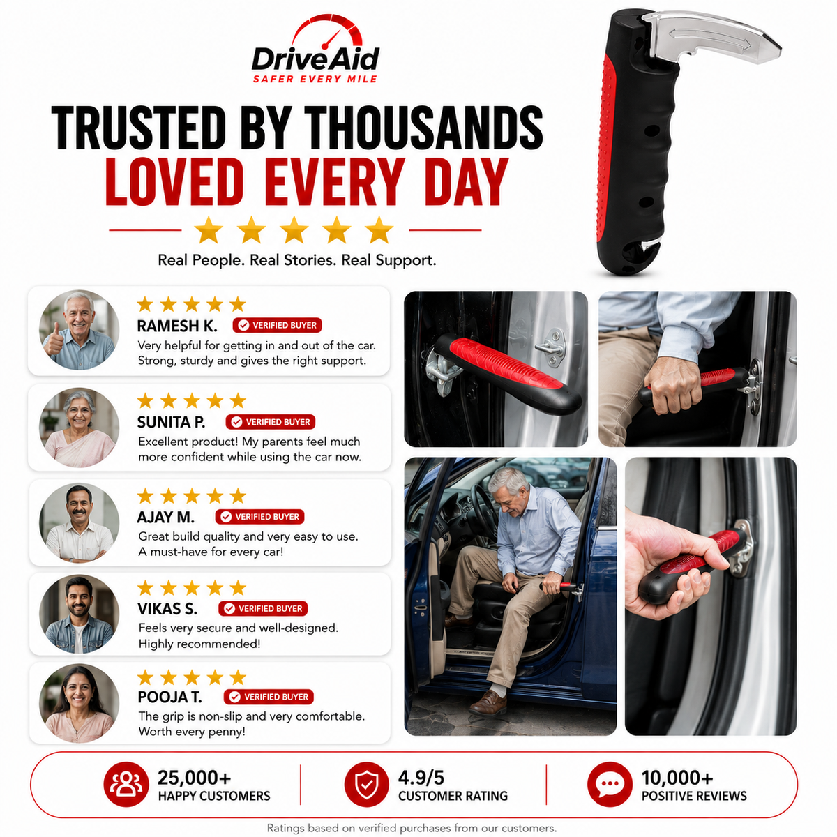 5-in-1 Car Support Handle with Window Breakerhh