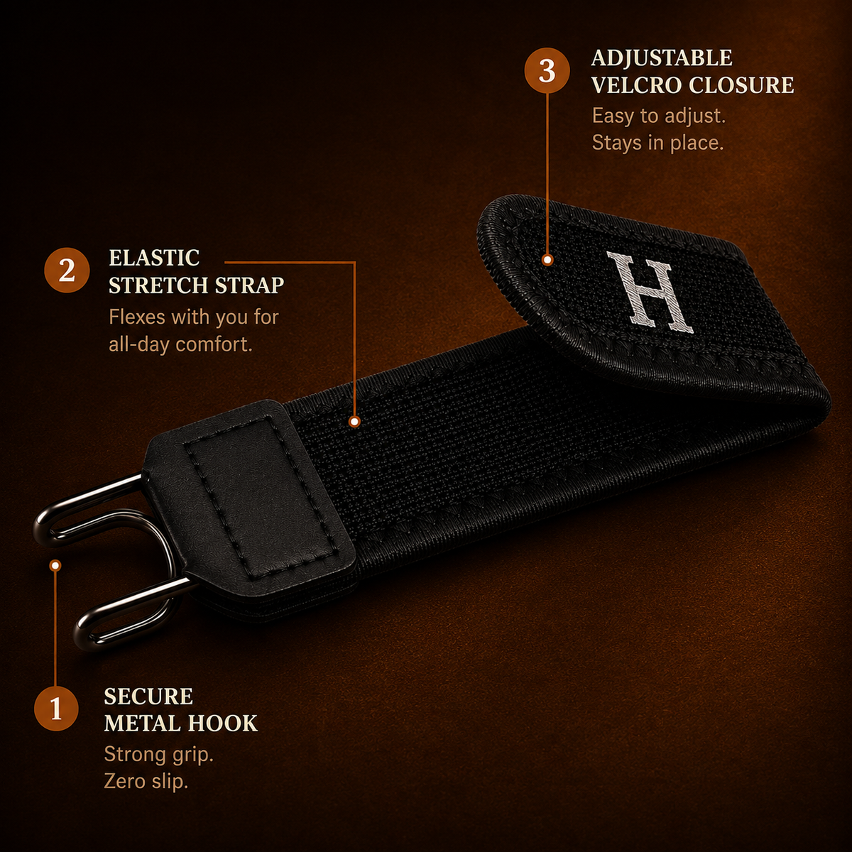 Carpediem Buckleless Belt, Adjustable Buckle-Free Belt.