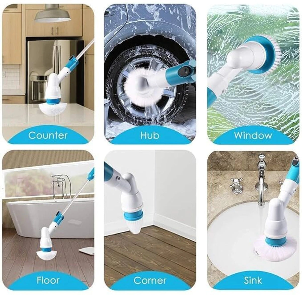 Electric Spin Scrubber 360 Cordless Cleaning Brush