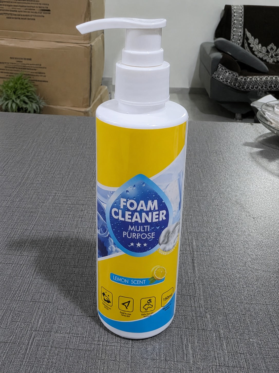 Multifunctional Foam-Cleaner Spray for Car 200 ml Each (Pack Of 2)