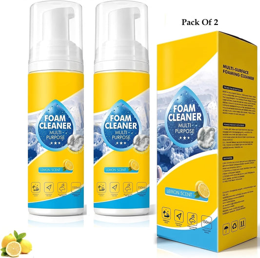 Multifunctional Foam-Cleaner Spray for Car 200 ml Each (Pack Of 2)